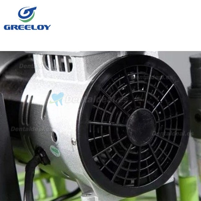 Greeloy 800W Compresores de Aire Sin aceite Dental con secador GA-81Y